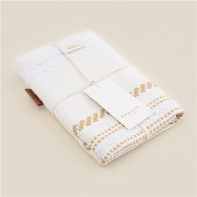 Наволочка декоративная с вышивкой SL Home, 45×45 см, хлопок 100%, молочная