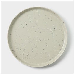 Блюдо «Мрамор», d=20.5 см, пластик, серое