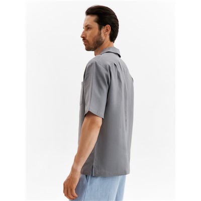 Рубашка мужская с коротким рукавом MIST, размер 54, серая