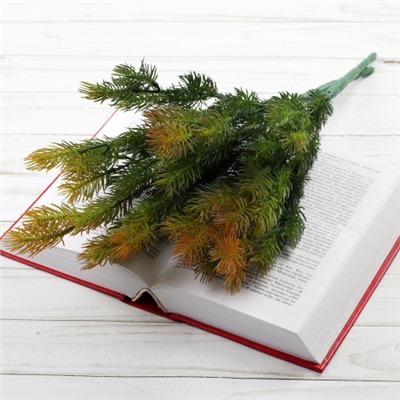 Елка ветка искусственная 42 см 7 веток / AB4192-7P /уп 2/250/1000/Новый год (Оранжевый)