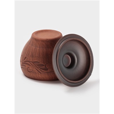 Горшочек для запекания «Вьюнок», 550 мл, 12×10 см, красная глина