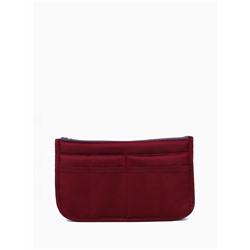 Косметичка-органайзер на молниях, цвет бордовый