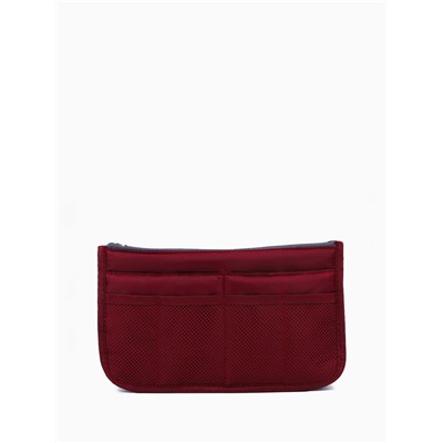 Косметичка-органайзер на молниях, цвет бордовый