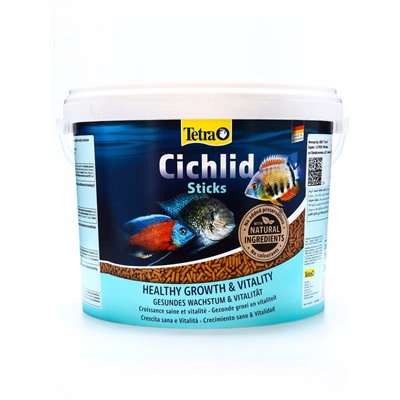 Корм TetraCichlid Sticks для рыб, гранулы, 10 л. 2.9 кг