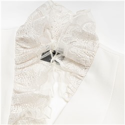 Жакет нарядный, Сидит идеально (молочный)