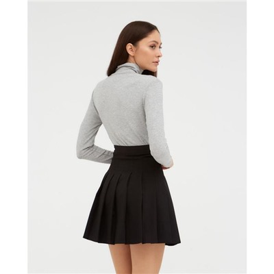 Юбка в складку мини женская MIST, размер 48, чёрная