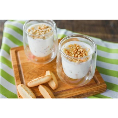 Стакан с двойными стенками Magistro «Поль», 210 мл, стекло, прозрачный