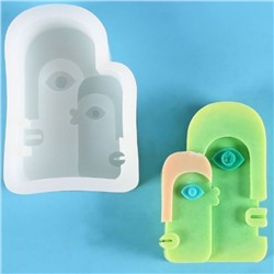 Молд силиконовый «Абстракция - два лица» 11×7.8×3 см