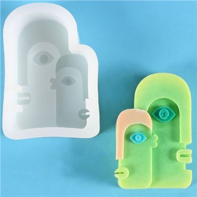 Молд силиконовый «Абстракция - два лица» 11×7.8×3 см