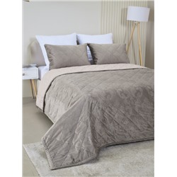 Набор покрывало и чехлы на подушку - Кристалл, цвет какао