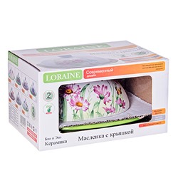 26248 Маслёнка с крышкой "Цветы" LR (х24)