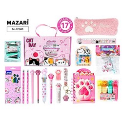 Набор канц. "ЛАПКИ" 17 предметов в картонной коробке M-17340 Mazari