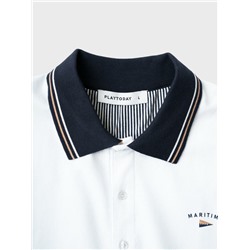 Джемпер трикотажный с воротником поло для мужчин