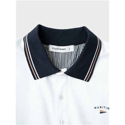 Джемпер трикотажный с воротником поло для мужчин