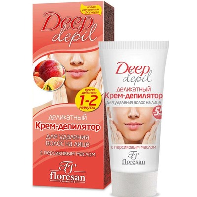 Крем-депилятор Deep Depil деликатный для лица с маслом персика 50 мл. ф-126