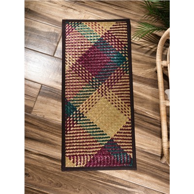 Коврик плетёный из листьев пандануса, 100×45×0.7 см