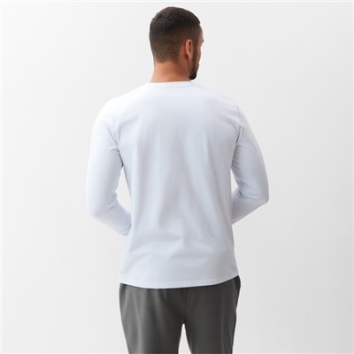 Лонгслив мужской MINAKU: Basic line MAN, размер 50, белый