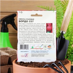 Семена Свекла «Бордо 237», XXXL, «Сембат», 7 г