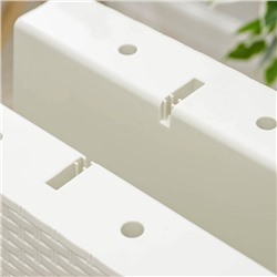 Кашпо на перила IDEA «Ротанг», 12 л, пластик, бежевое