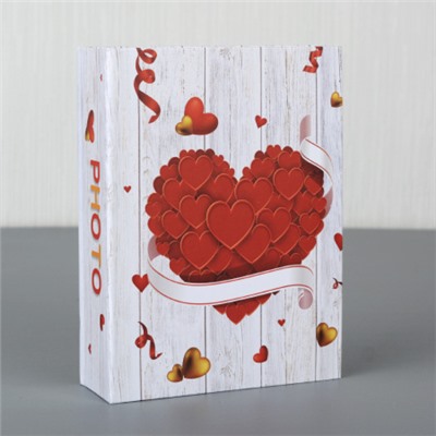 Фотоальбом 100 фото 10х15 Сердце / 9355 /уп 96/