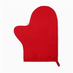 Варежка-прихватка «Этель» Red, 18×29 см, саржа, 100% хлопок, 250 г/м²