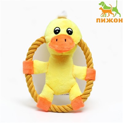 Игрушка текстильная «Цыплёнок в кольце», 18×13 см