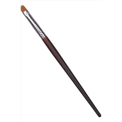 Kristaller Кисть для макияжа бровей, глаз и губ, «язычок» средний, дерево, нейлон, коричневый, 16 см KRISTALLER, 1178987