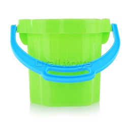 Песочный набор №106 (ведро 0,3 л, сито, совок, грабли, машинка "Бублик")