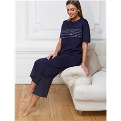 Футболка с принтом свободная из премиального 100% хлопка