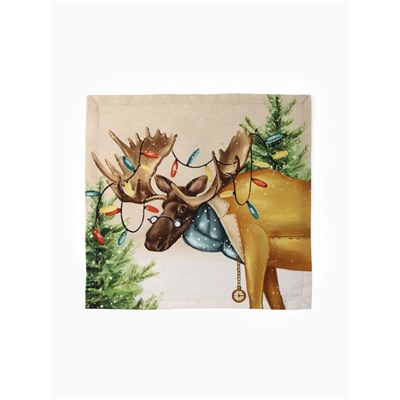 Набор салфеток сервировочных «Этель» Noble Christmas, 4 шт., бежевые, 40×40 см