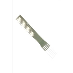 Dewal Расчёска рабочая для начеса с металлической вилкой / Эконом OLIVE CO-6506OLIVE, 19 см KRISTALLER, 1109539