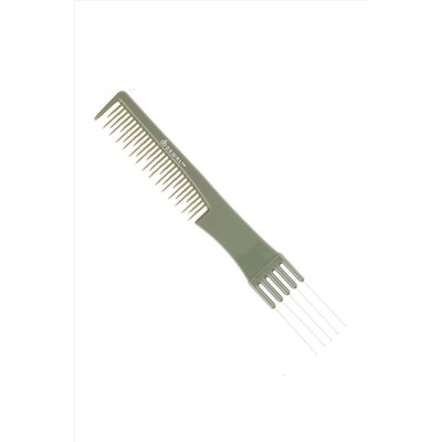 Dewal Расчёска рабочая для начеса с металлической вилкой / Эконом OLIVE CO-6506OLIVE, 19 см KRISTALLER, 1109539