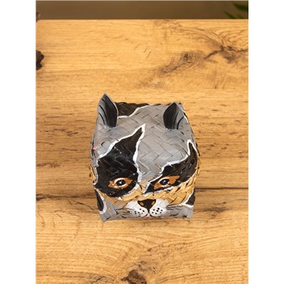 Корзинка «Енот», 10×10×13 см, бамбук