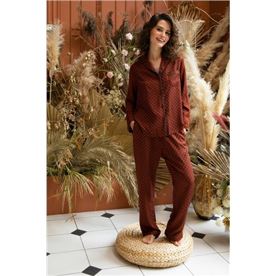 Пижама женская Mia Cara AW22WW309 Chocolate souffle