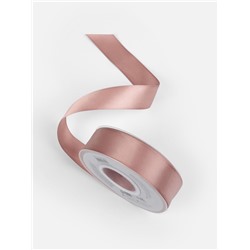 Лента атласная TEIRA, двухсторонняя, 25 мм, 25±1 м, бежевая