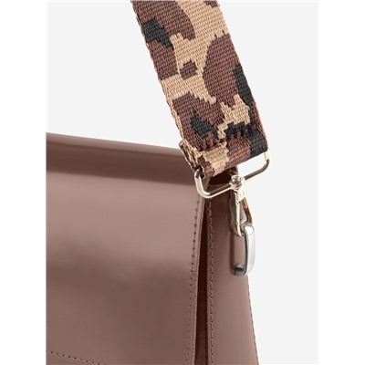 Ручка для сумки «Орнамент леопард», стропа, с карабинами, 139 ± 3×3.8 см, цвет коричневый