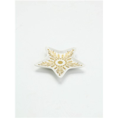 Подставка для чайных пакетиков новогодняя «Снежинка», 8.7×8.7 см