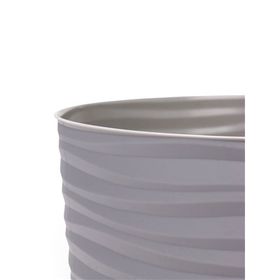 Горшок для цветов с поддоном «Дюна», 5.5 л, пластиковый, серый