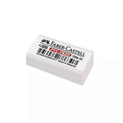Ластик "БЕЗ ПВХ/PVC-free" винил белый 188730 (290011) FABER CASTELL