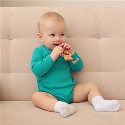 Боди детское MINAKU, рост 56-62 см, изумрудное