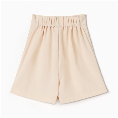 Юбка-шорты для девочки MINAKU цвет бежевый, рост 134 см