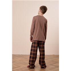 Пижама футболка с длинным рукавом и брюки М225109кк