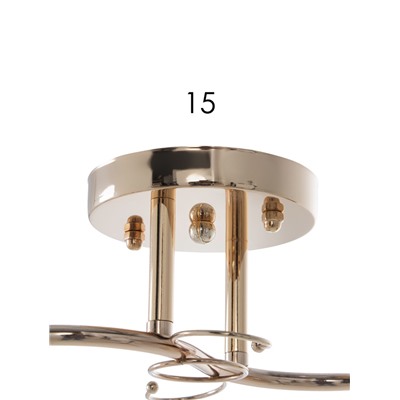 Люстра 13211/2, 2хE27, 40 Вт, золото