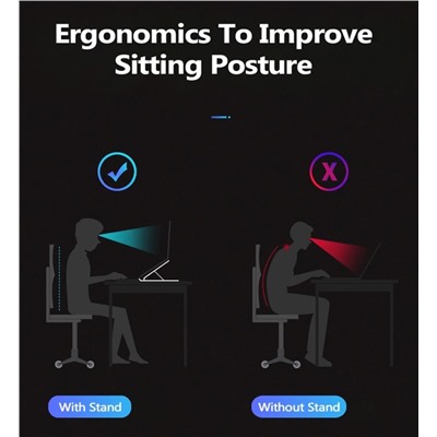 Портативная подставка для ноутбука складная опора Macbook Pro Air HP кронштейн