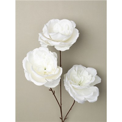 Цветок искусственный БЕЛЫЙ 66 см / ZHQ-12 /уп 200/ 3 цветка