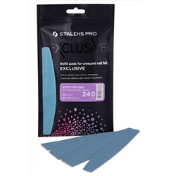 Staleks Набор сменных файлов для пилки полумесяц на мягкой основе / DFEX-40-240 Exclusive 40, 240 грит, 30 шт. KRISTALLER, 1110071