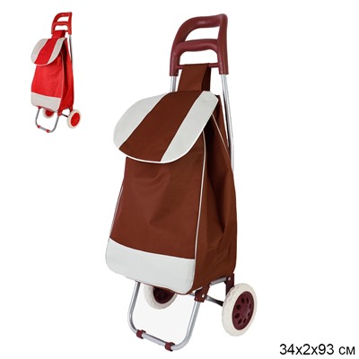 Сумка-тележка шоколад / M36 /уп 10/* грузоподъемность до 30 кг