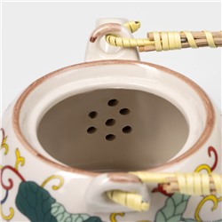 Чайник керамический заварочный с металлическим ситом «Лотос», 900 мл