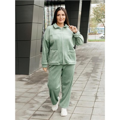 Куртка "Алиса" олива вельвет