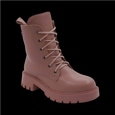 Ботинки на меху 14-10F розовые